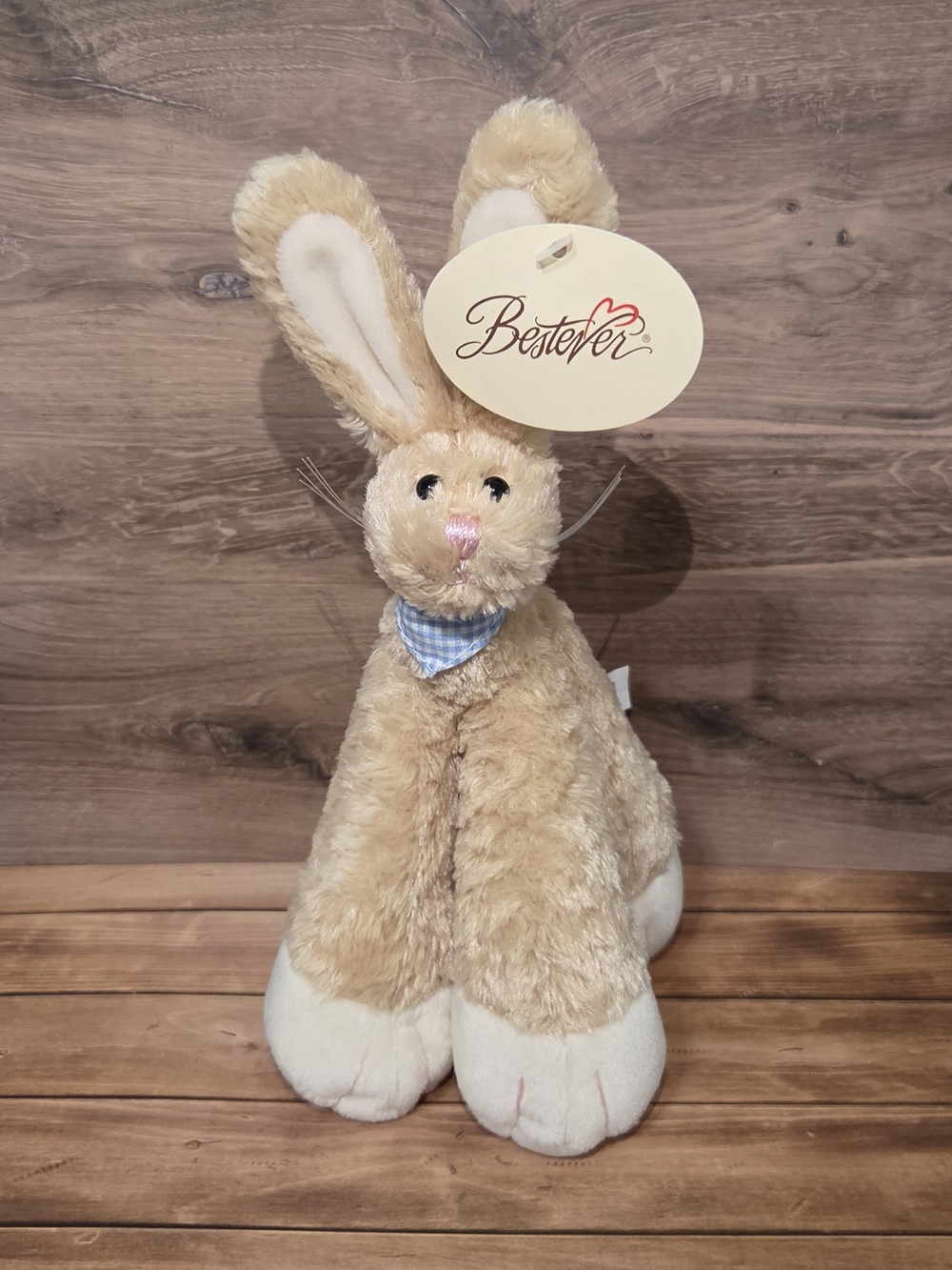 Bestever Plush Bunny Rabbit Soft Toy Tan Cream w/Tag